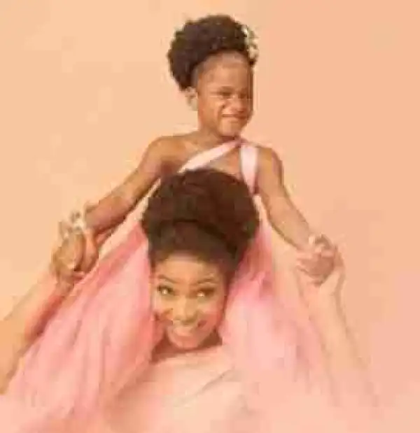 Former Beauty Queen And Her Daughter, Keke Look Beautiful In New Photoshoot